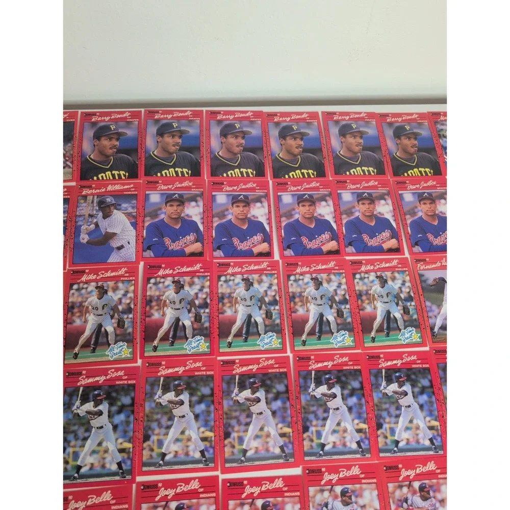 Mixed Lot Of 136 Gradable 1990 Donruss Baseball Cards Barry Bonds Roger Clemens